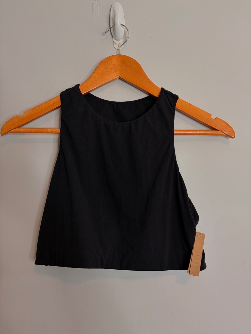 NWT Skims Black Onyx High Neck Cotton Bra XL